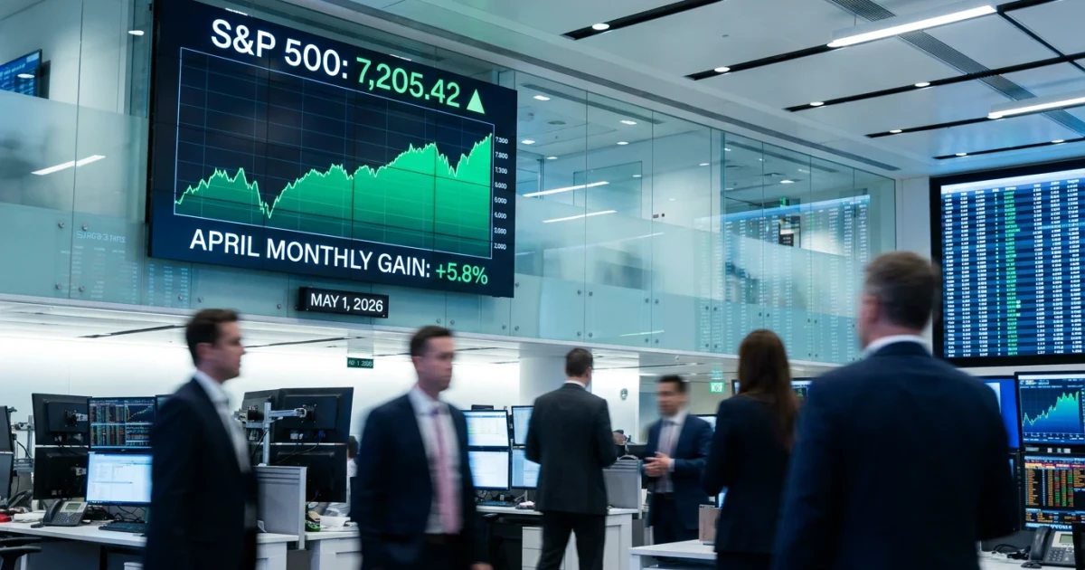 S&P 500 Hits Record 7,200, Posts Strongest April Since 2021