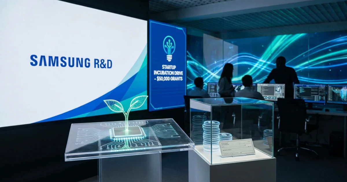 Samsung R&D Unveils Startup Incubation Drive With $50K Grants
