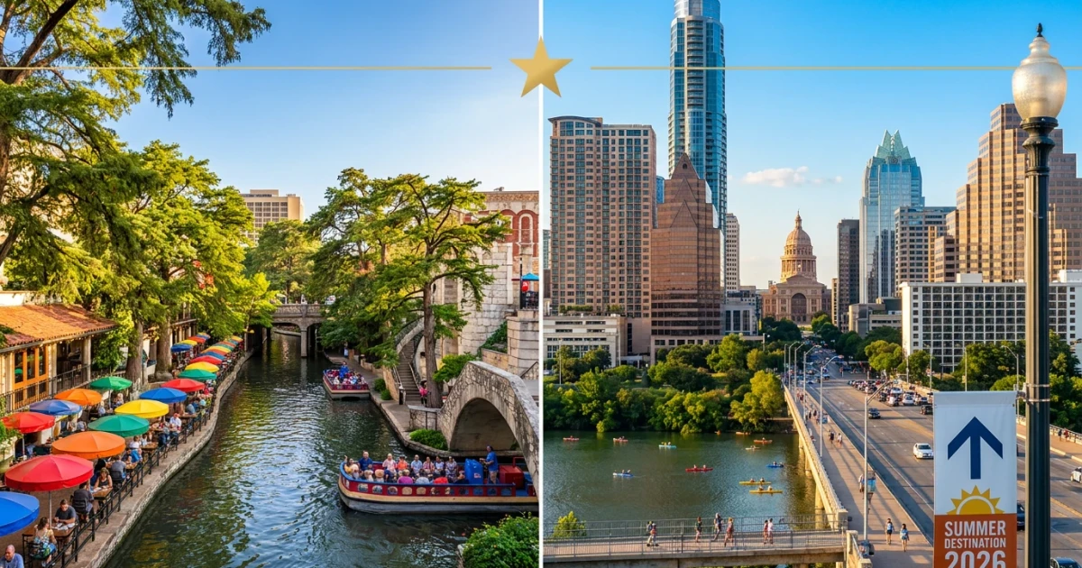 San Antonio, Austin Ranked Top US Summer Vacation Spots 2026