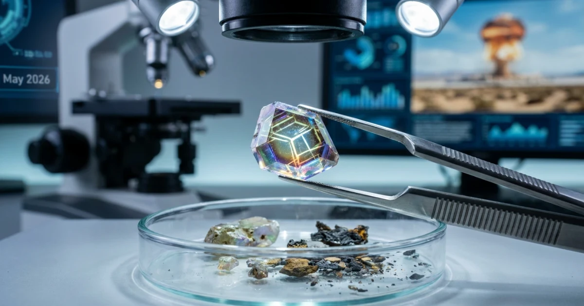 Scientists Uncover Unique Crystal in Trinity Test Debris