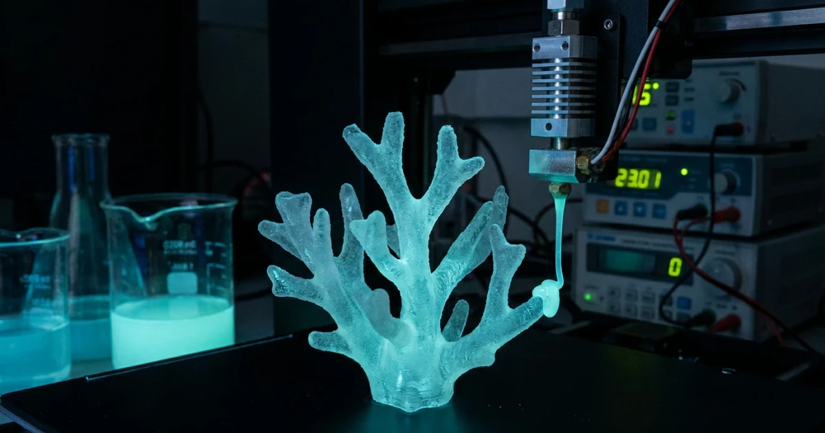 Bioluminescent Algae Power 3D-Printed Lighting Innovation