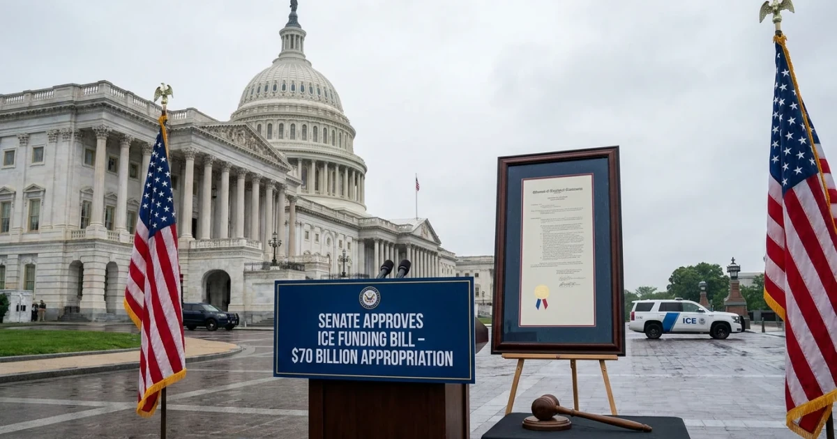 Senate Approves $70 Billion ICE Funding Bill