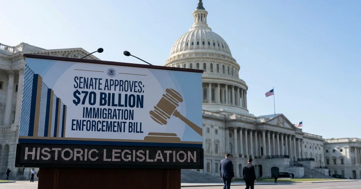 Senate Passes $70 Billion Immigration Enforcement Bill