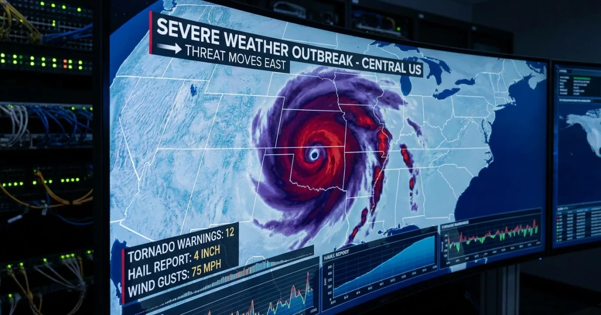 Severe Storms Move East After Midwest Outbreak
