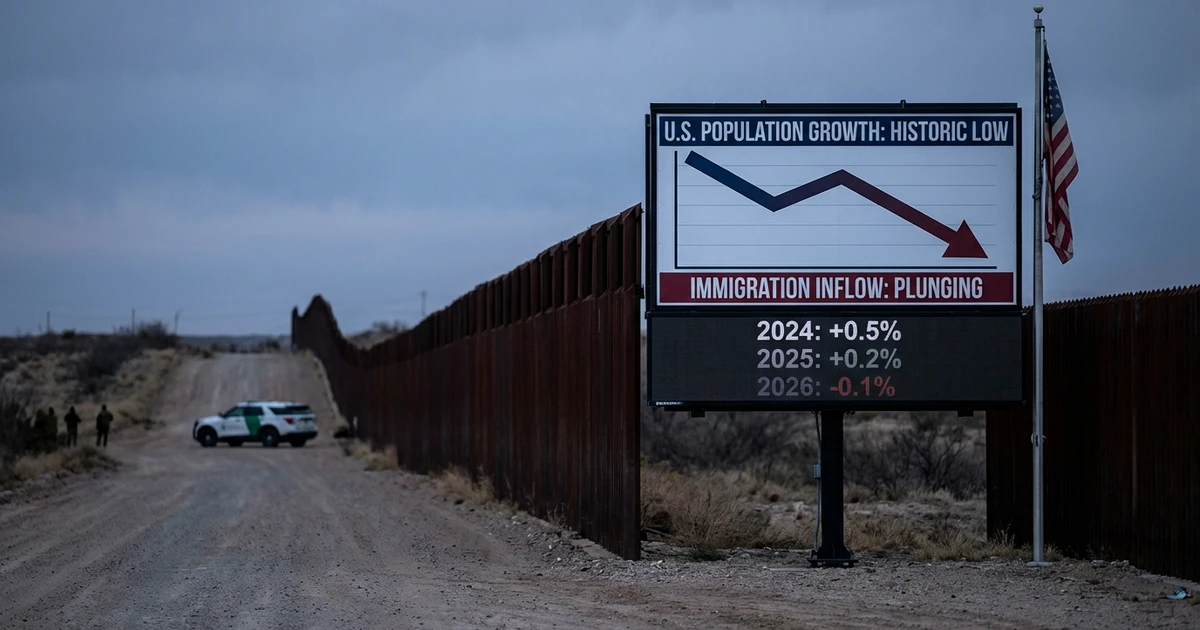 US Population Growth Hits Historic Low as Immigration Falls