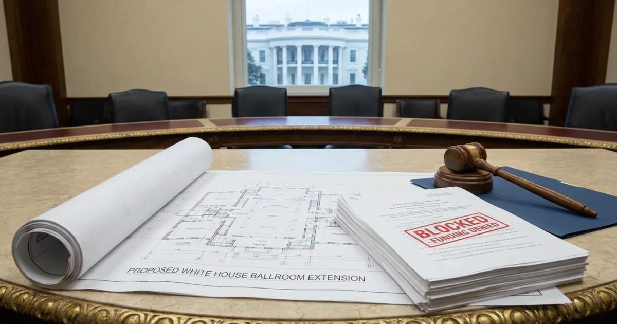 Six GOP Senators Block Trump’s White House Ballroom Plan