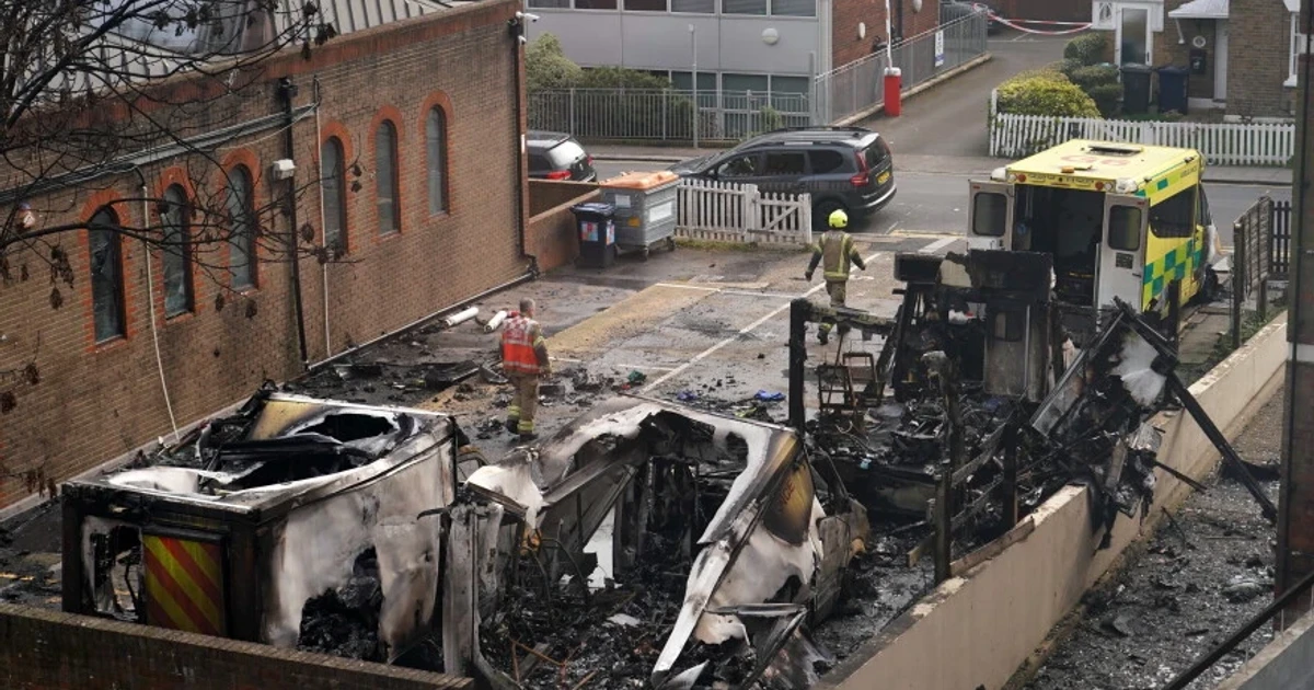 Teen charged over torching of Jewish ambulance service vehicles