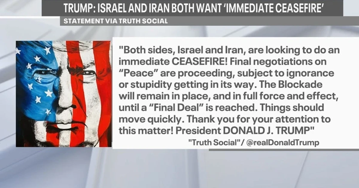 Iran and Israel pause fighting as Trump pushes immediate ceasefire