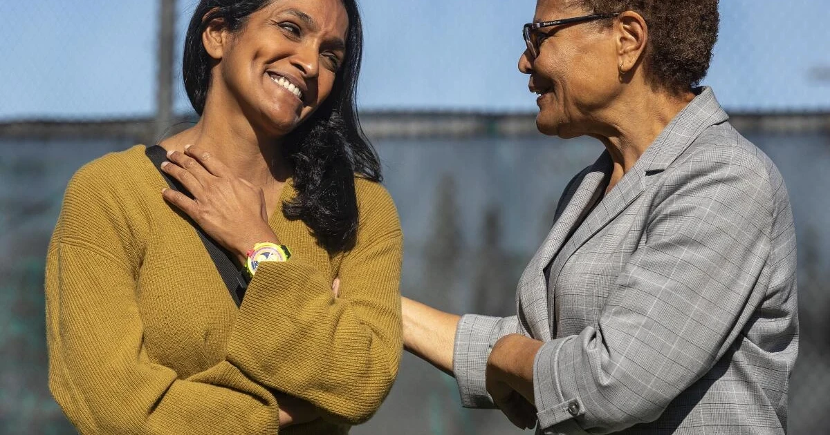 Nithya Raman advances to runoff against Los Angeles Mayor Karen Bass