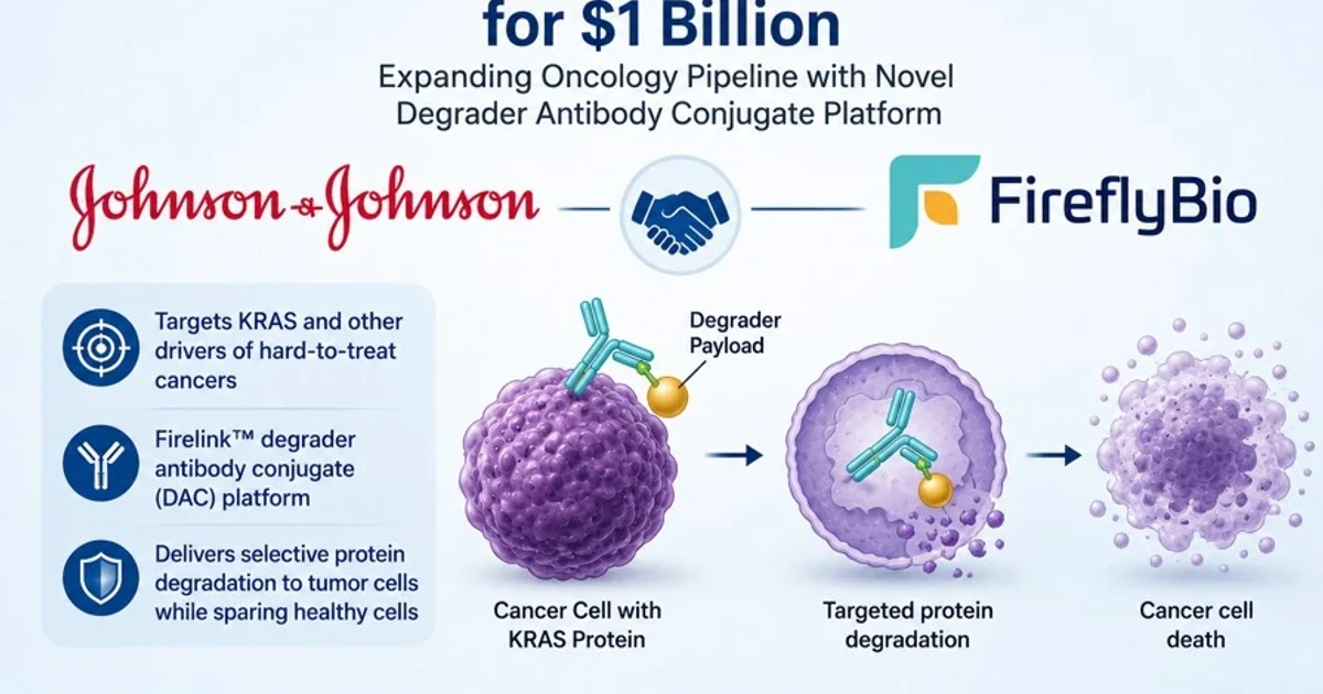 Johnson & Johnson to buy Firefly Bio for $1 billion cash