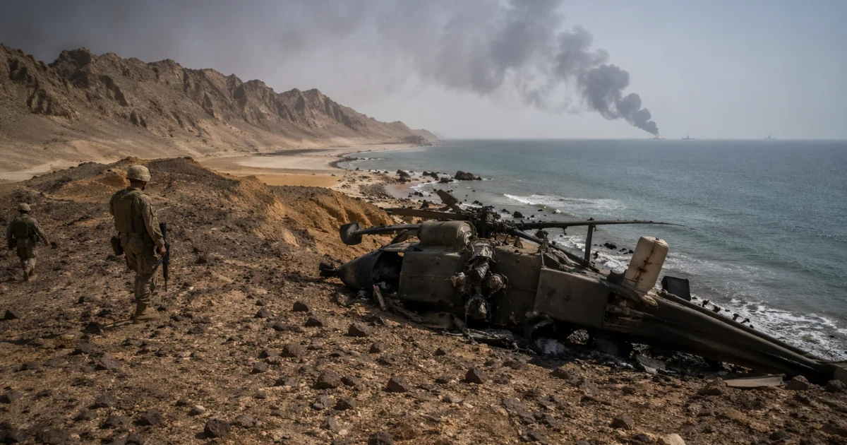 U.S. strikes Iran after Apache helicopter goes down near Hormuz