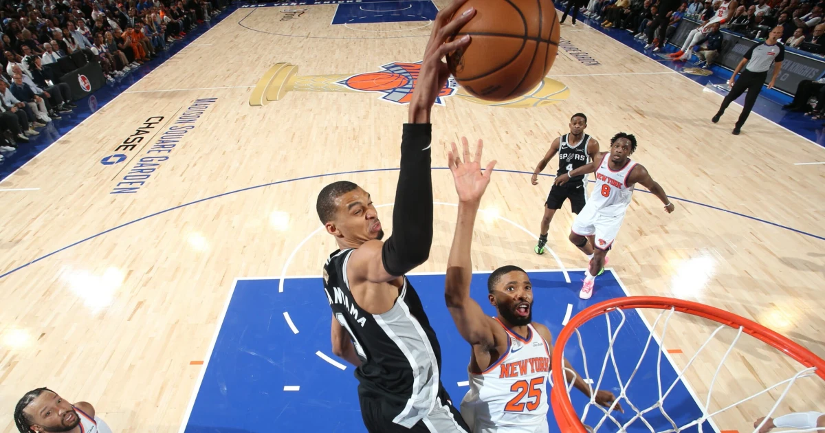 Spurs snap Knicks' historic streak in 2026 NBA Finals rematch