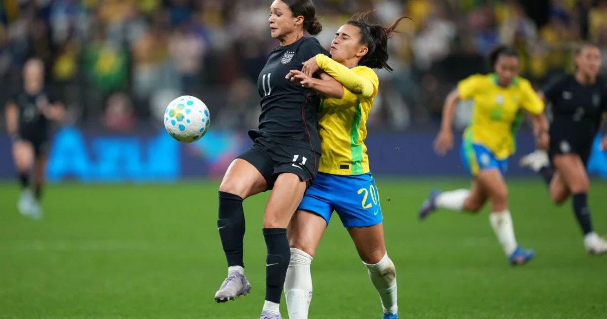 USWNT beats Brazil 1-0 in chaotic, red-card filled match