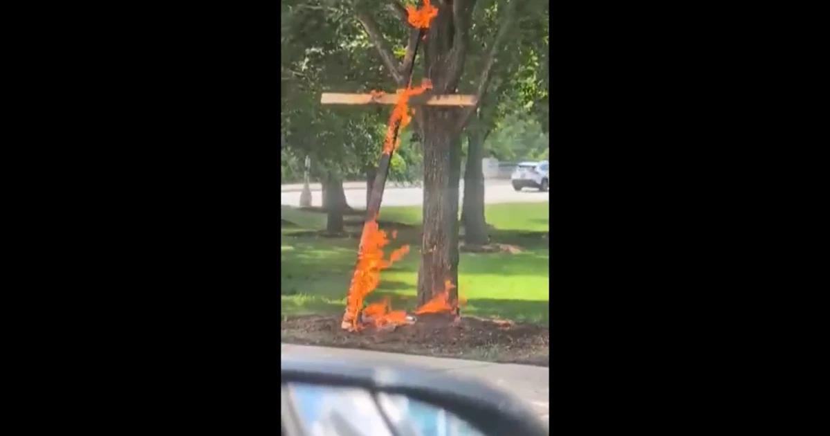 Burning cross in Grant Park sparks Chicago police investigation