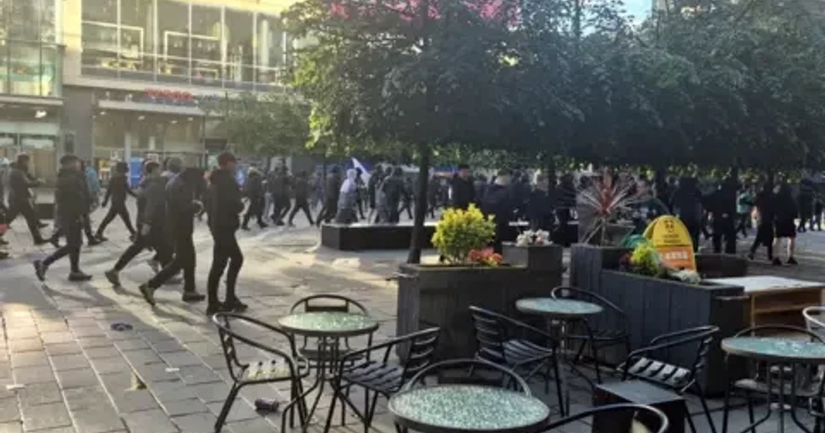 Hundreds protest in Northern Ireland after north Belfast knife attack
