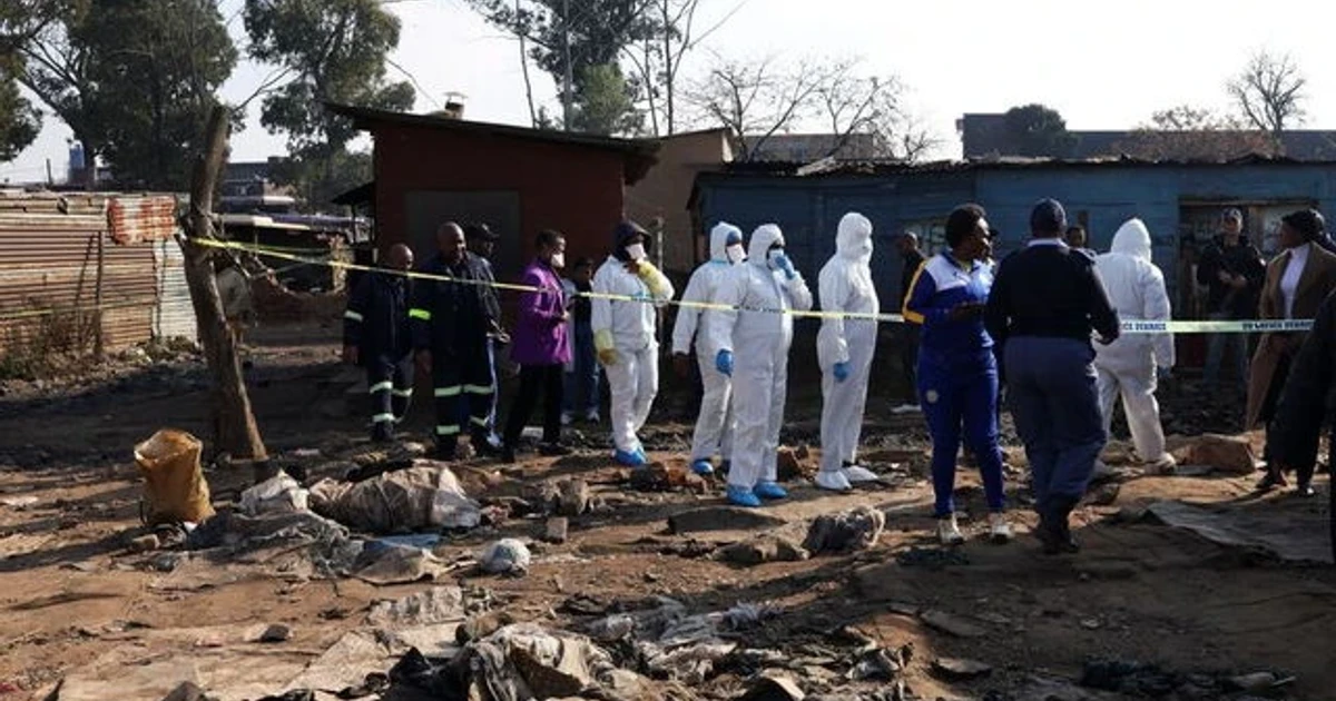 South Africa police hunt suspects after 12 killed in Johannesburg attack