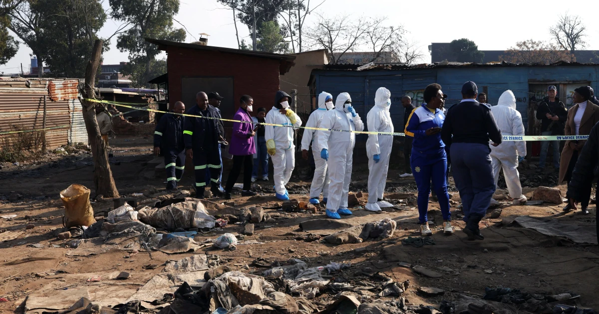 12 killed in Johannesburg shack settlement shooting, police seek attackers