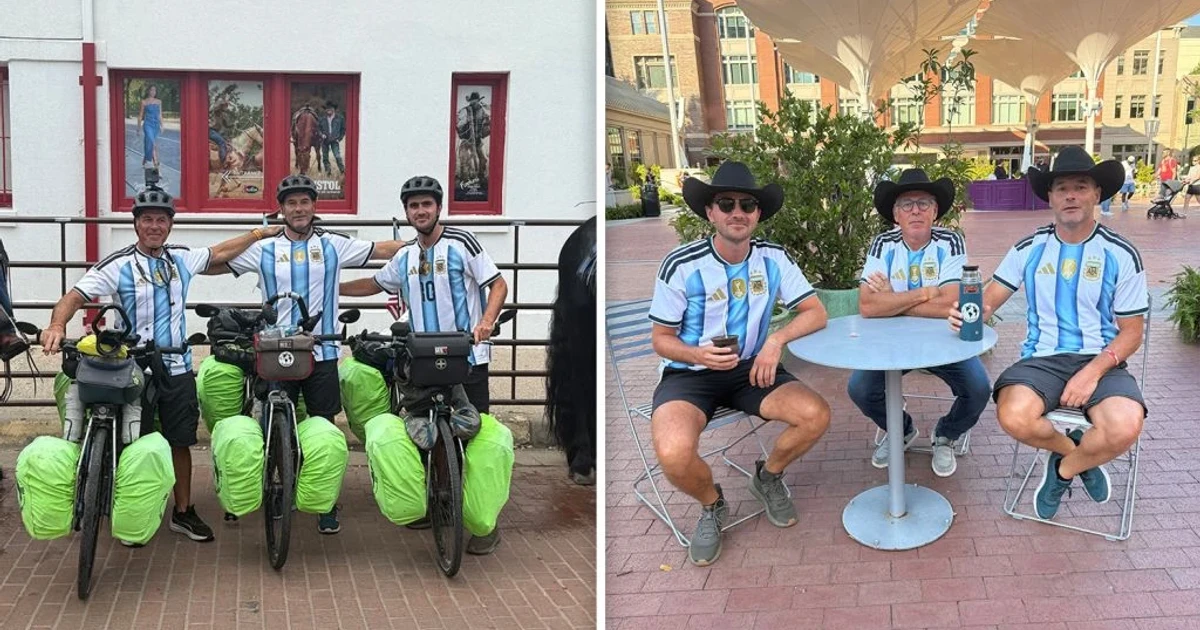 Argentine fans bicycle 11,000 miles to Kansas City for World Cup opener