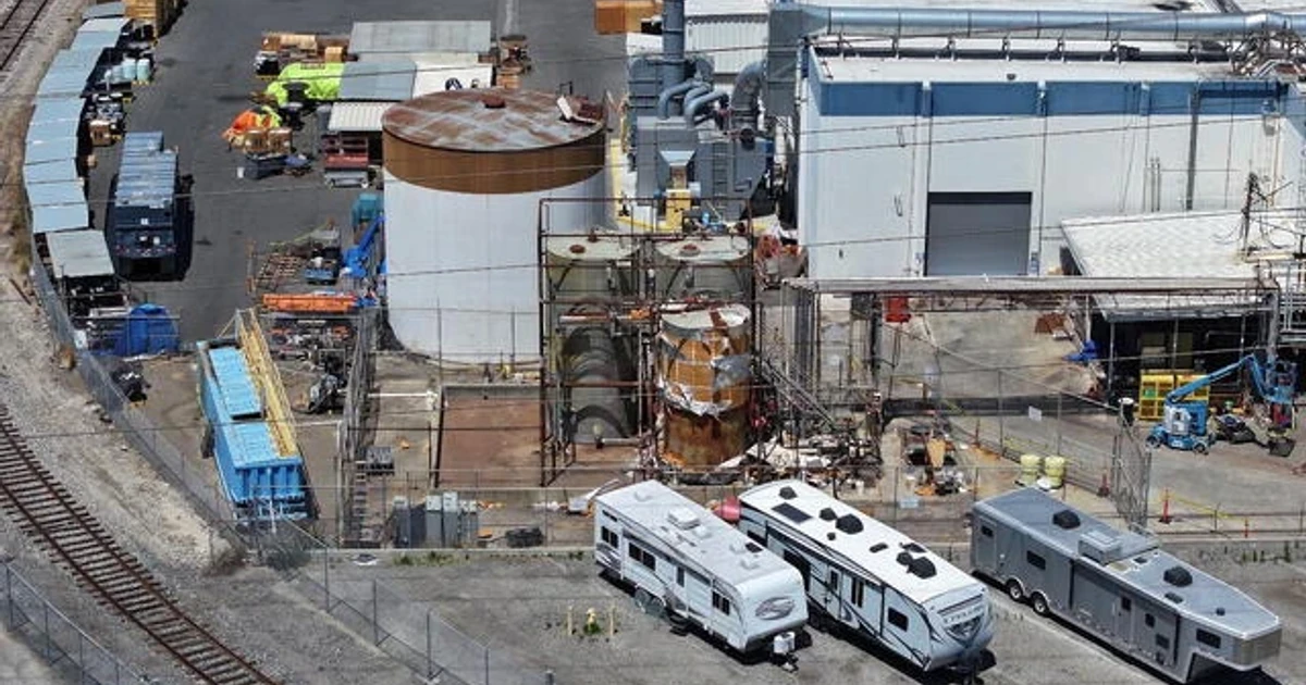 FBI searches California aerospace plant after chemical tank scare