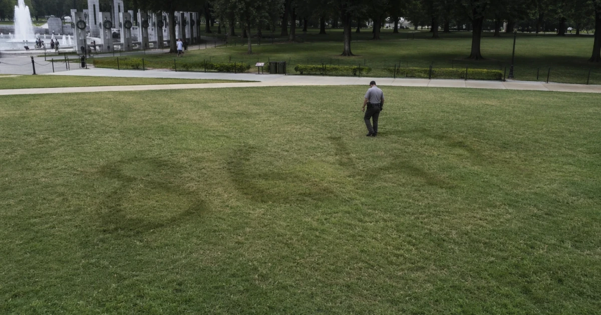 Interior investigates apparent 8647 markings spotted on National Mall