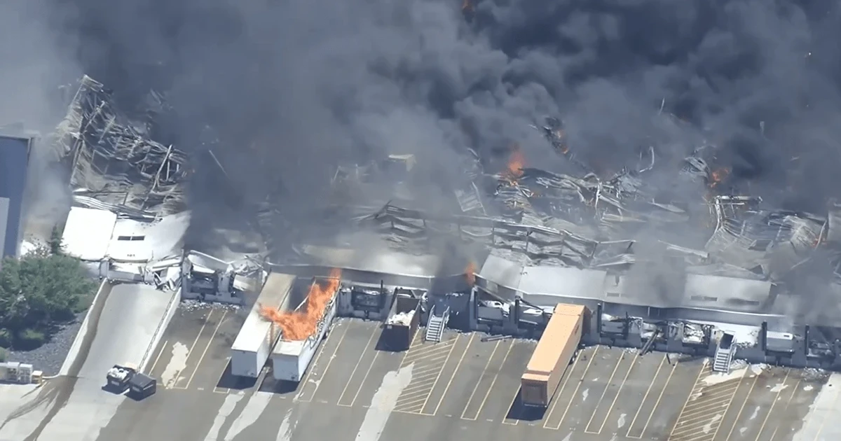 Failed sprinklers and hydrants fuel massive fire at Medline warehouse near Tracy