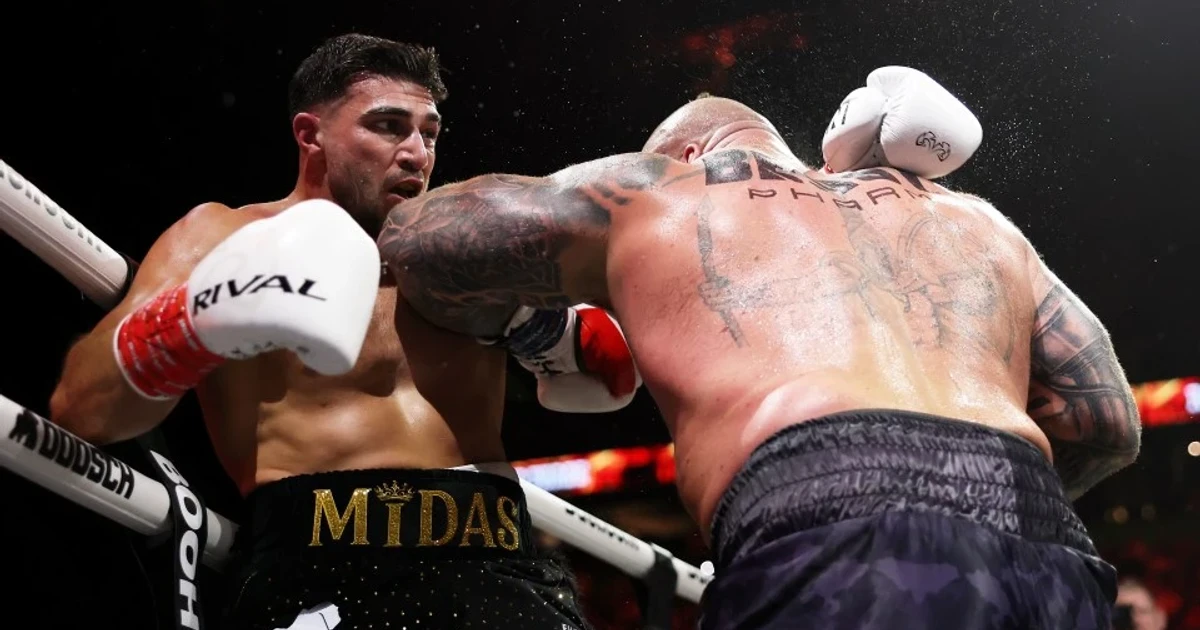 Tommy Fury beats Eddie Hall by majority decision in Manchester