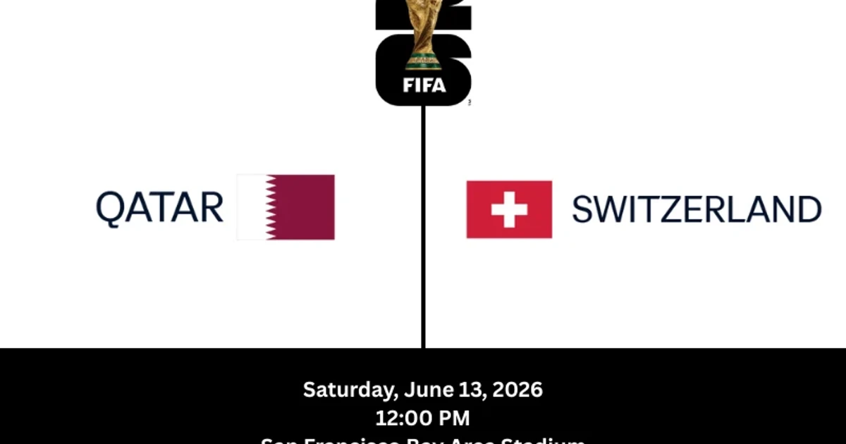 Suiza llega como favorita para debutar ante Qatar en el Mundial 2026