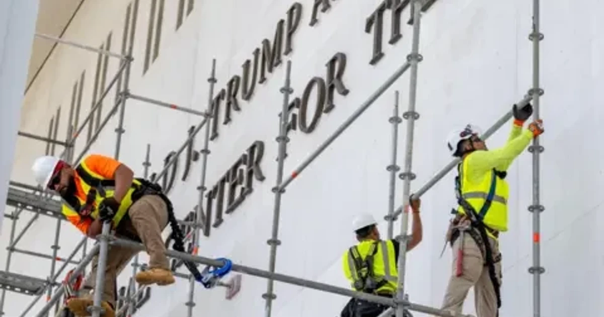Trump name removed from Kennedy Center after court order