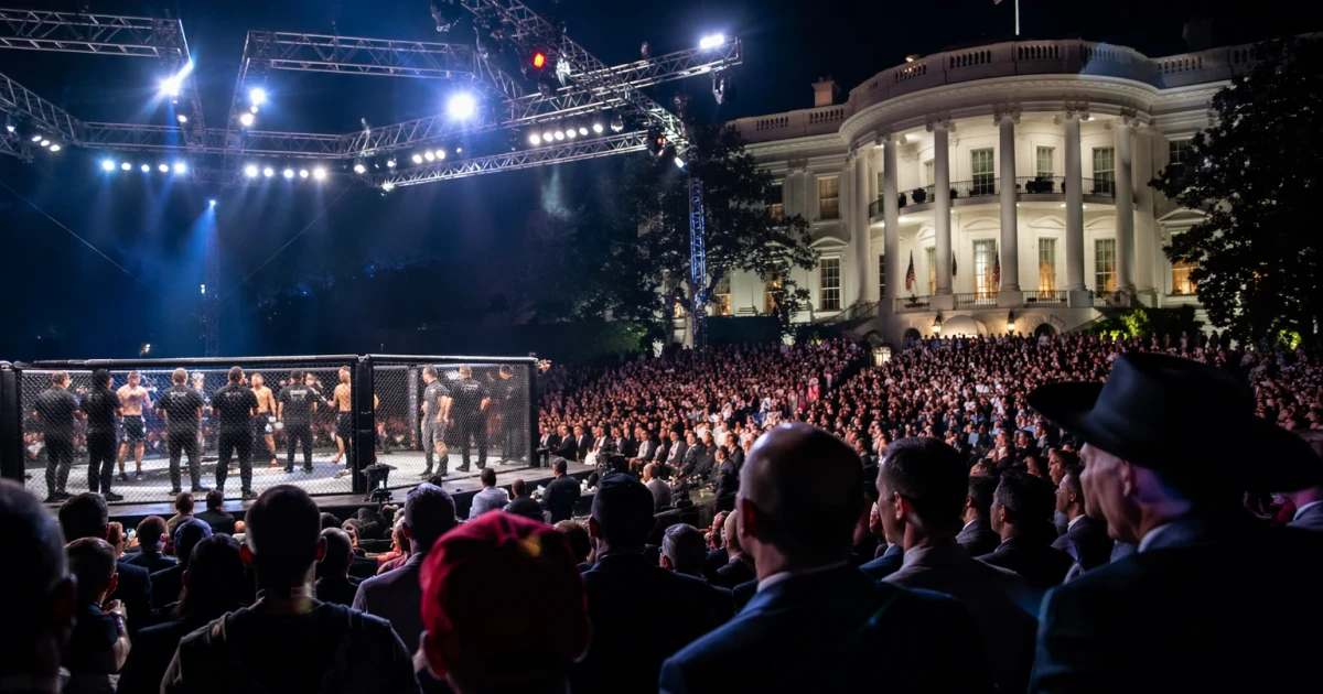 Paramount merger clears Justice Department as Trump hosts UFC fight