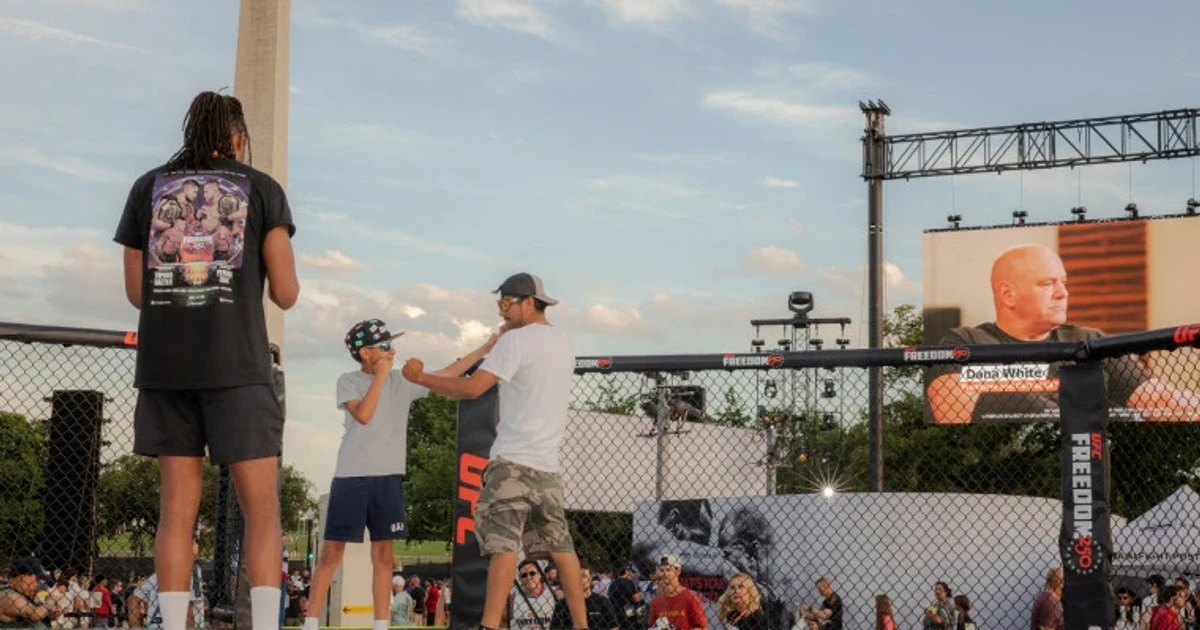 Thousands flood Washington for UFC Freedom 250 at the White House