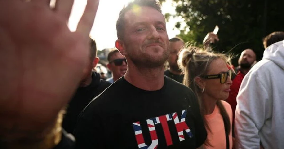 Tommy Robinson detained at Heathrow under counter-terrorism law after online posts