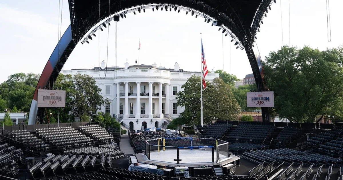 UFC watch party on White House grounds draws national crowds, controversy