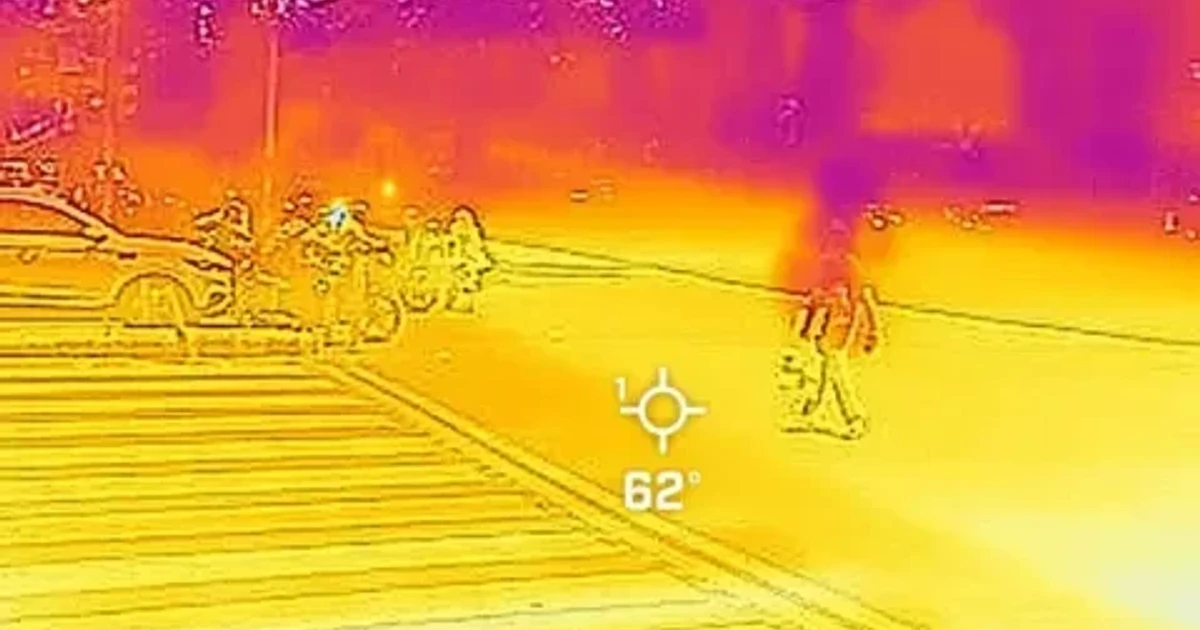 Delhi streets hit 64C on thermal camera as heat wave bites