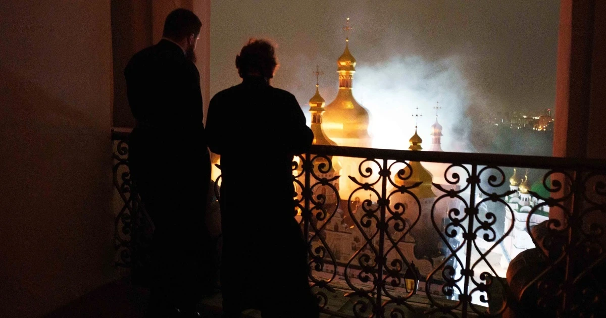 Russian strikes ignite blaze at Kyiv's 1,000-year-old monastery