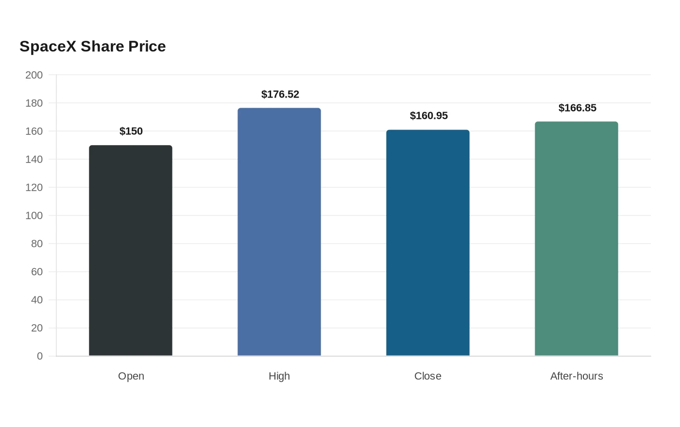 SpaceX Share Price