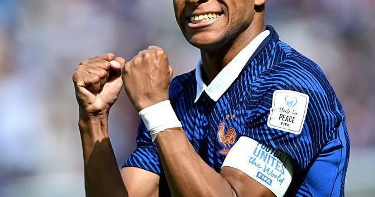 Mbappe equals France's all-time scoring record at World Cup