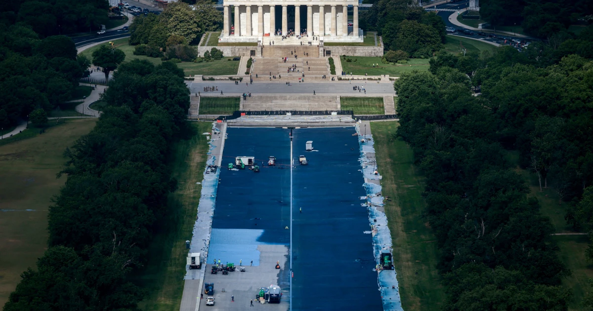 Kimmel mocks Trump’s costly Lincoln Memorial Reflecting Pool renovation
