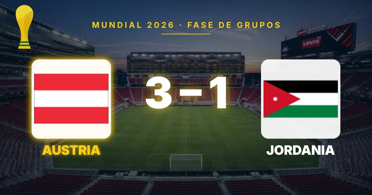Austria beats Jordan 3-1 after own goal in World Cup opener