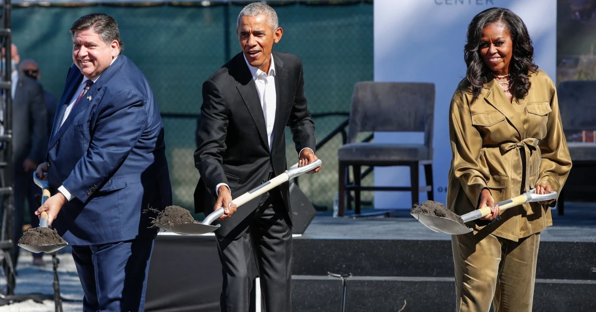 Obama's first joint TV interview since 2017 airs ahead of center opening