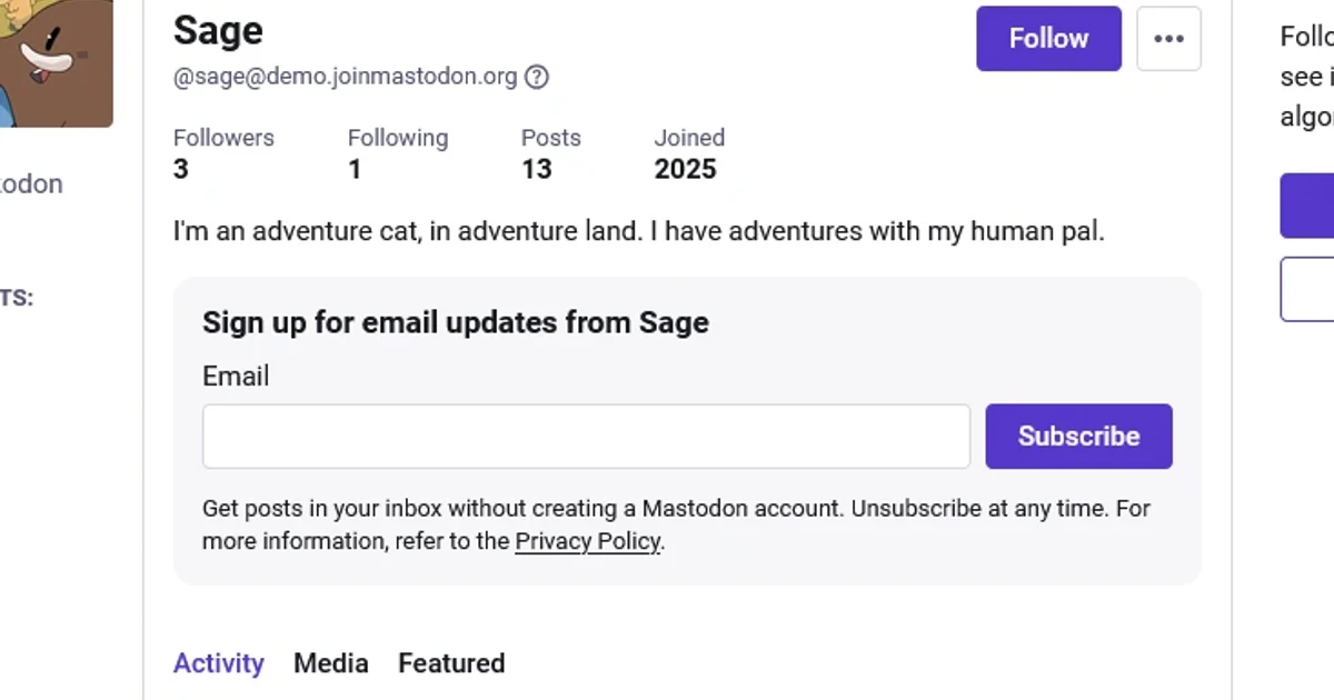 Mastodon adds email newsletters, making creator subscriptions easier