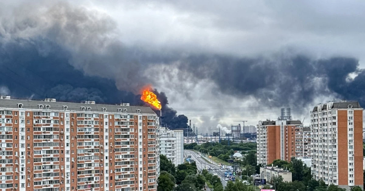 Ukraine launches largest drone attack yet on Moscow, refinery hit again