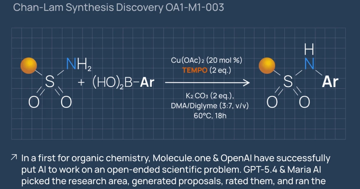 OpenAI says GPT-5.4 helped improve a drug-making reaction