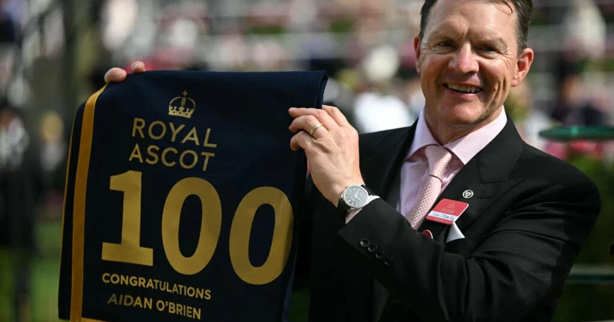 Aidan O’Brien reaches 100 Royal Ascot winners with Gold Cup victory