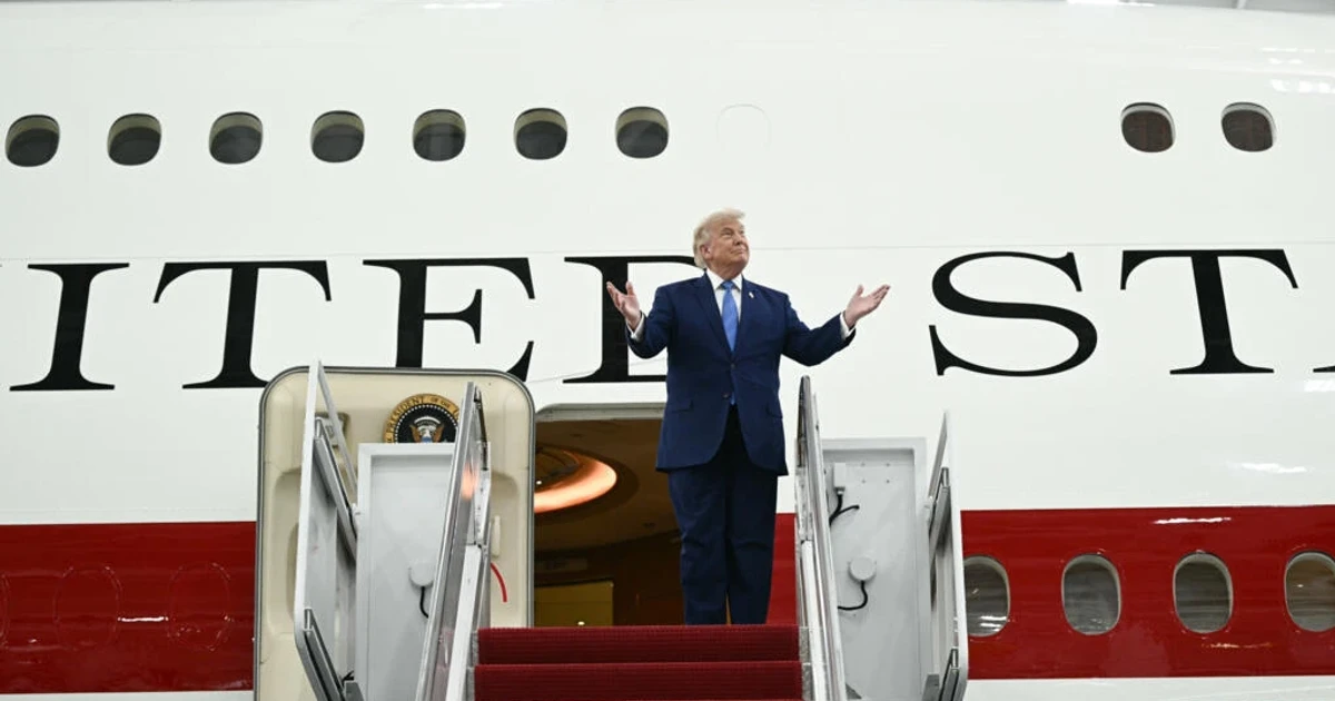 Trump unveils Qatari-gifted Boeing 747 as new Air Force One