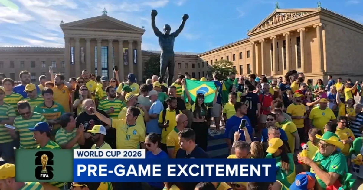 Brazil and Haiti fans turn Philadelphia into World Cup party