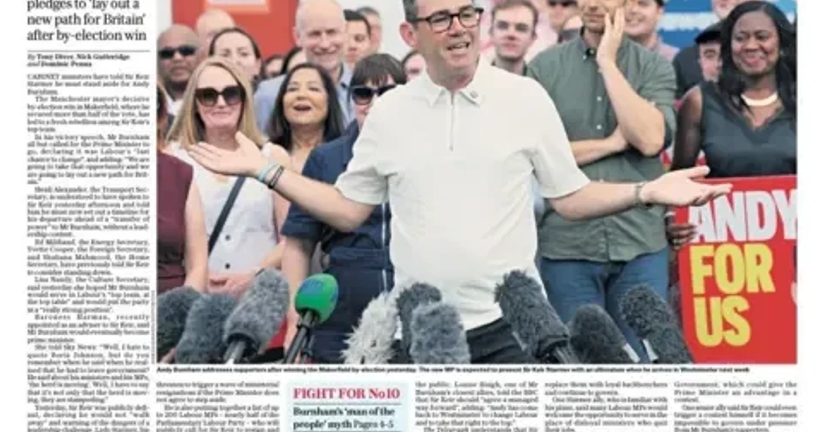 Starmer faces leadership pressure as papers report Labour split