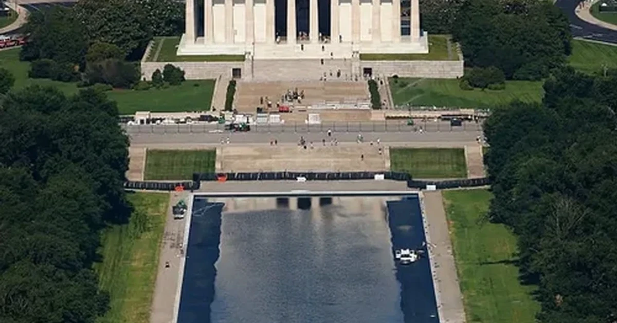 Trump says Reflecting Pool vandalized as renovation costs soar