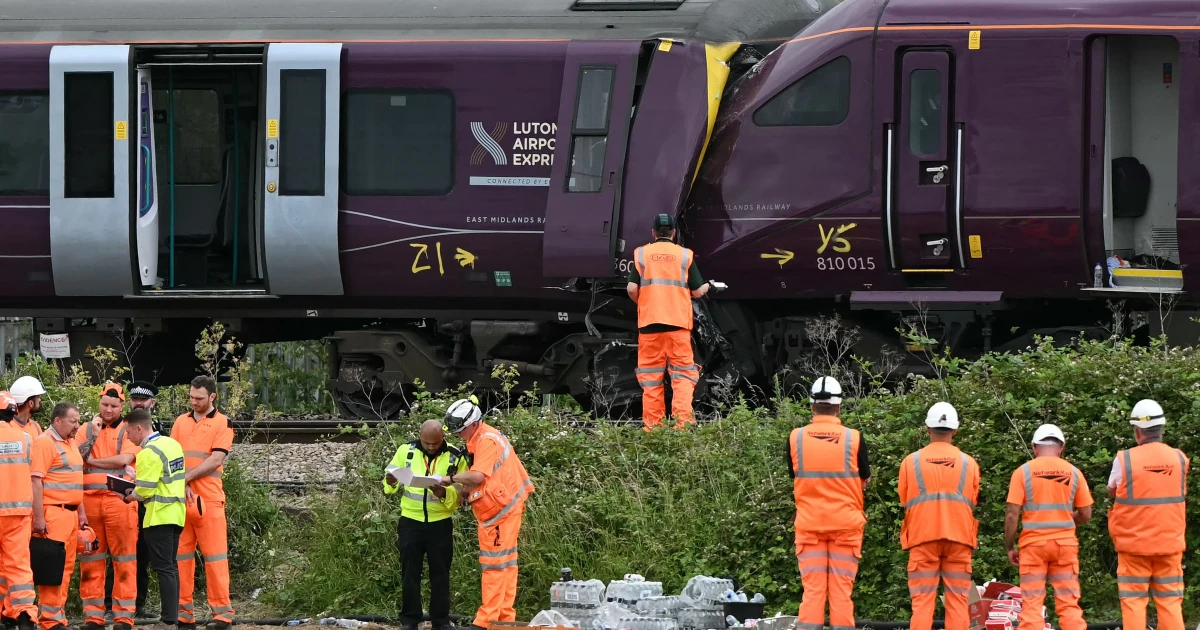 Train driver dies, 100 injured in East Midlands railway crash