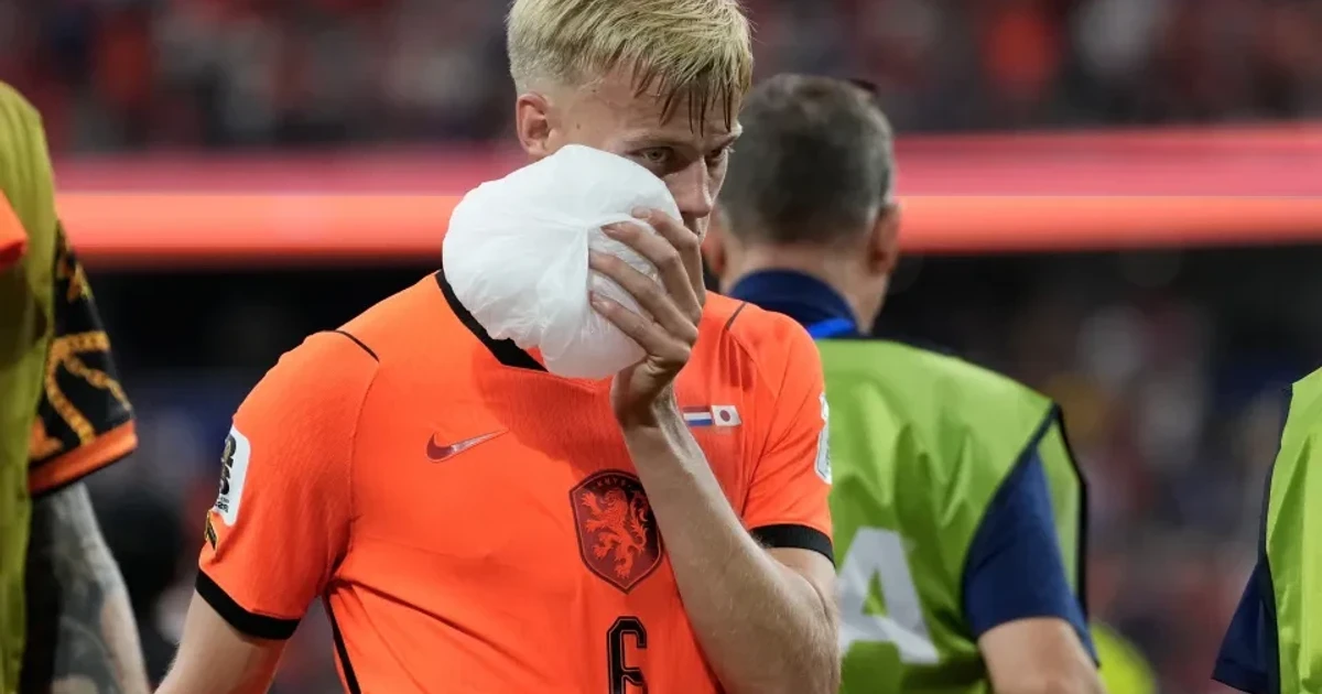 Van Hecke trains after eye injury as Netherlands face Sweden