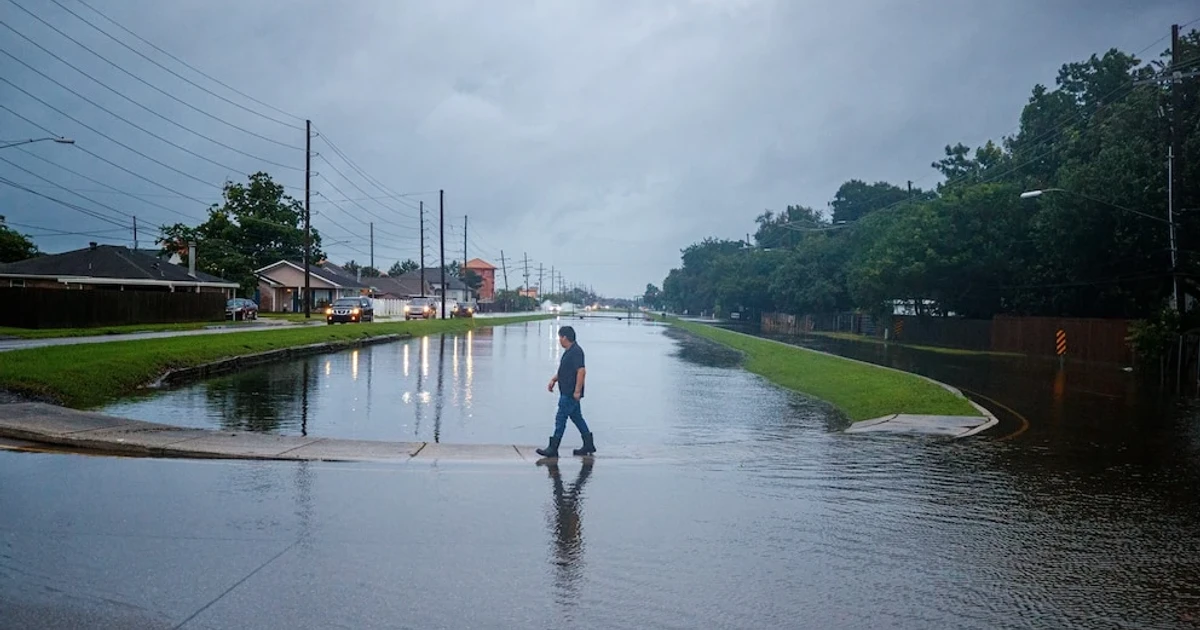 Arthur’s remnants dump record rain, flood Louisiana and Gulf Coast